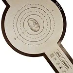 Średnica 24 cm, silikonowa mata do pieczenia z motywem lande w kształcie pomidorka, idealna do wypieków i dekoracji kuchennych, odporna na wysokie temperatury, łatwa w czyszczeniu.
