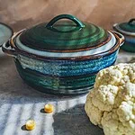 Domowe naczynia ceramiczne na warzywa, kociołek z pokrywką, naczynia do gotowania, dekoracyjne wyroby ceramiczne, ekologiczne naczynia do kuchenki optima.
