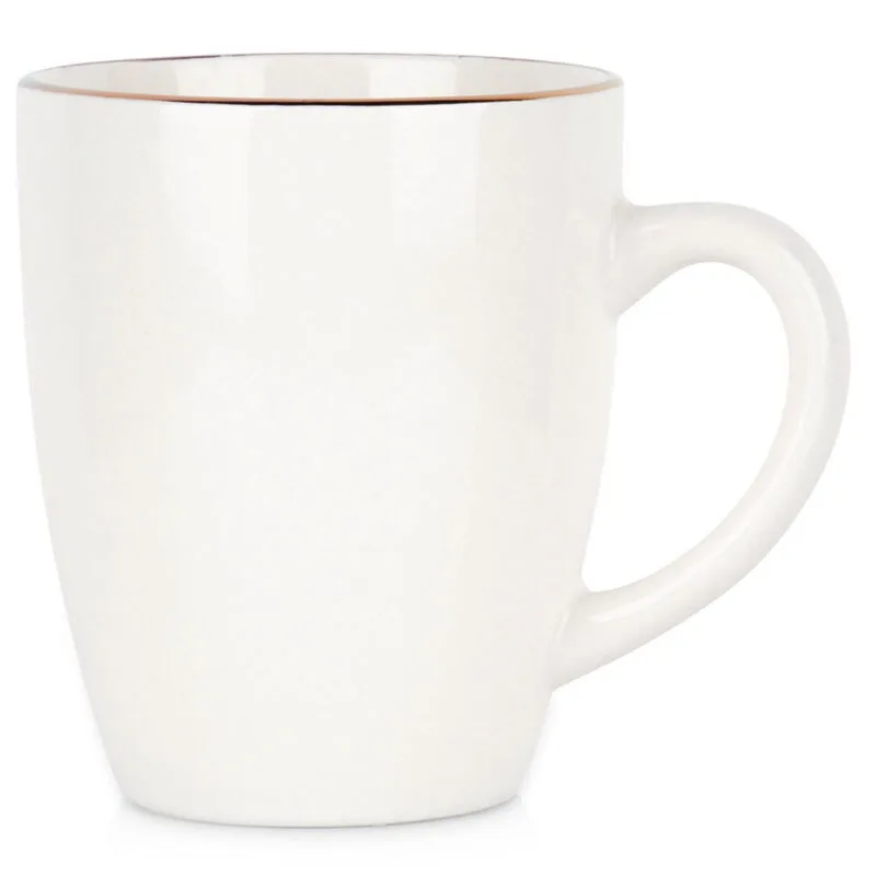Kubek porcelanowy 200 ml biało-złoty