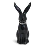 Figurka Zając ceramiczna 22,5 cm czarna