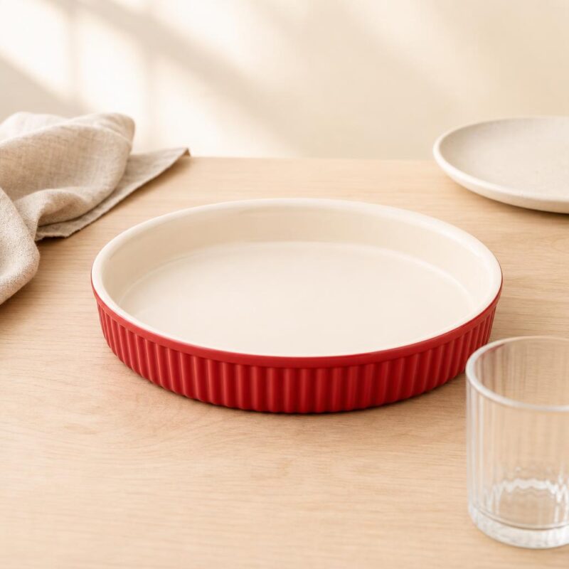 Forma do tarty ceramiczna 24 cm Red Chilli czerwona