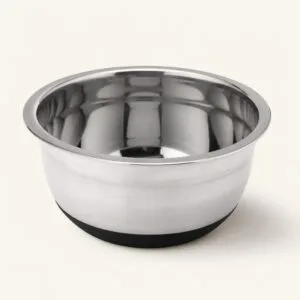 Miska stalowa z silikonową podstawą 16 cm