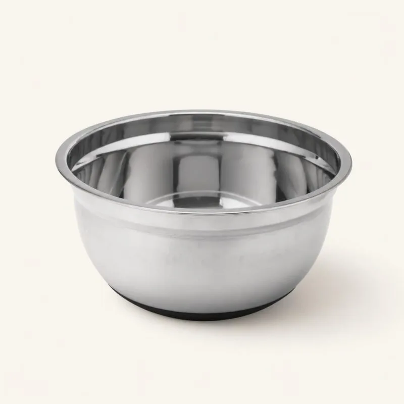 Miska stalowa z silikonową podstawą 24 cm