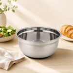 Miska stalowa z silikonową podstawą 24 cm