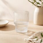 Szklanka ryflowana niska 300 ml Wcięta