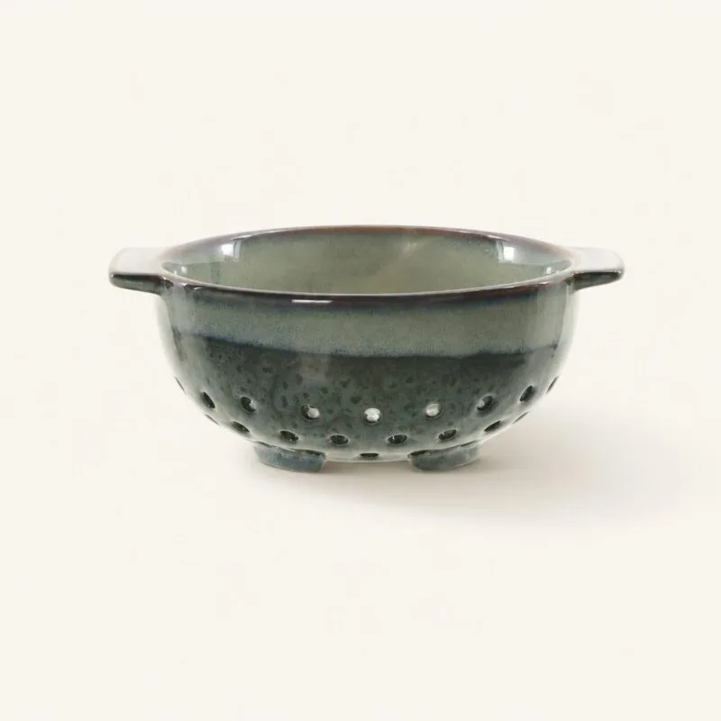 Cedzak ceramiczny 19,5 cm Ombres zielono-granatowy