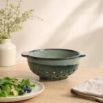 Cedzak ceramiczny 19,5 cm Ombres zielono-granatowy