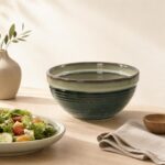 Miska ceramiczna 2 L Ombres zielono-granatowa