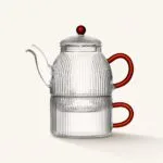 Zestaw dzbanek z filiżanką 0,5 L Justine bursztynowy