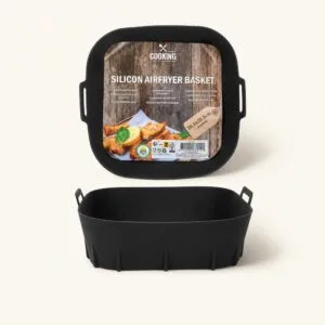 Koszyk silikonowy kwadratowy 20×20 cm do frytkownicy Air Fryer