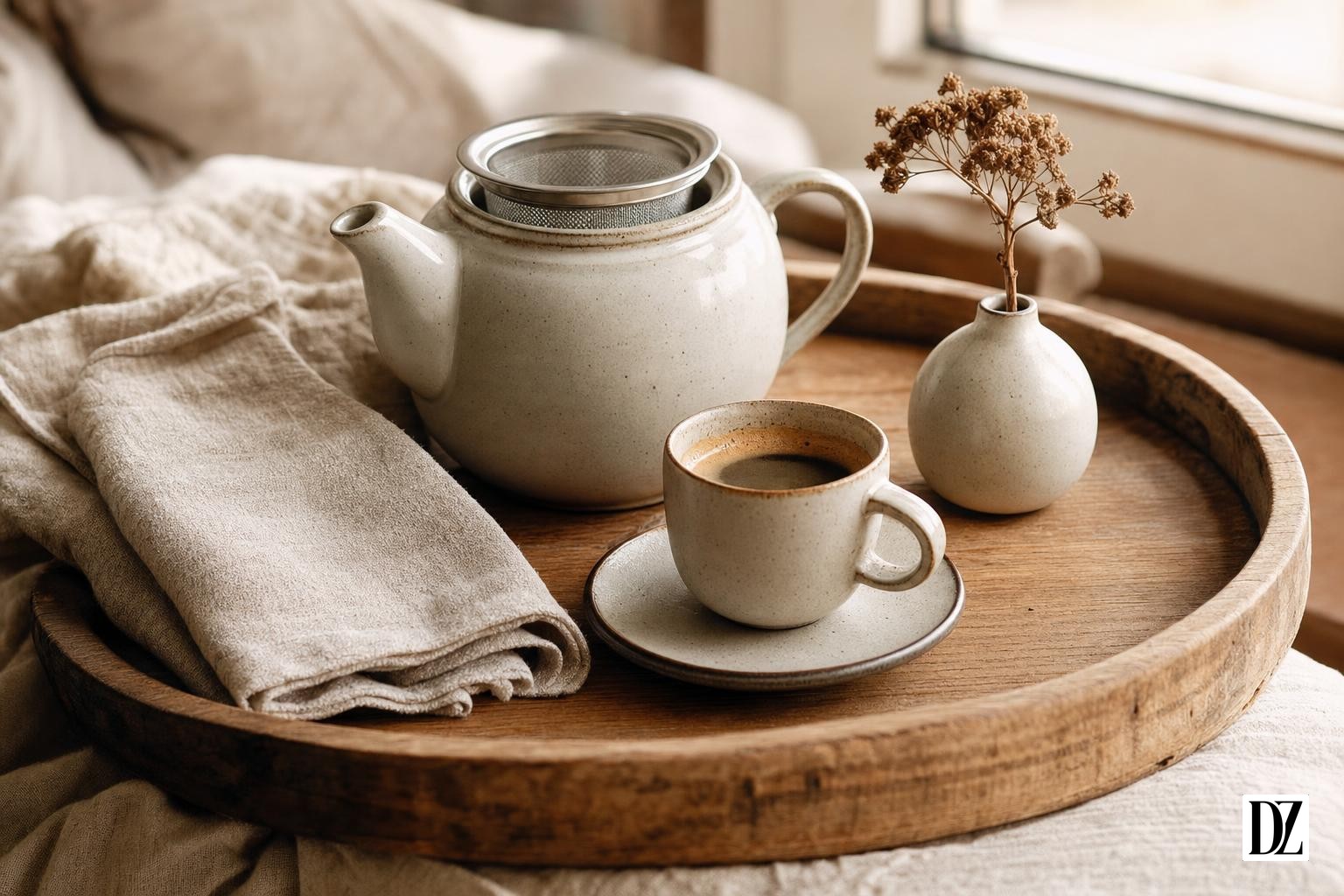 Pomysł na prezent na dzień mamy ceramiczny dzbanek herbaty