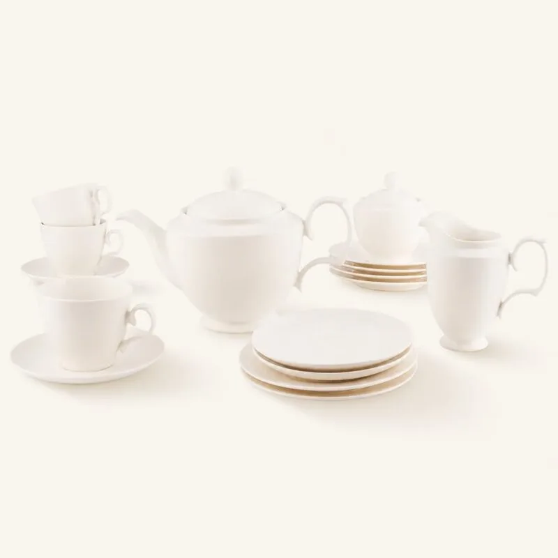 dz-graf-01010011232-cream Serwis kawowy porcelanowy 21 el. MariaPaula kremowy