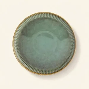 Talerz obiadowy porcelanowy płytki 26 cm Reactive Sage