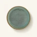 Talerz deserowy porcelanowy płytki 20,5 cm Reactive Sage