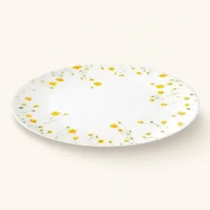 Talerzyk deserowy porcelanowy 19 cm w kwiaty