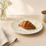 Talerzyk deserowy porcelanowy 19 cm w kwiaty