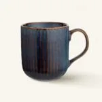 Kubek porcelanowy 400 ml Reactive Stripes granatowy