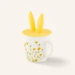 Kubek porcelanowy z pokrywką 330 ml królik