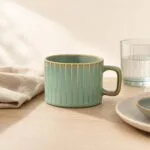 Filiżanka porcelanowa New Bone China 220 ml szałwiowa