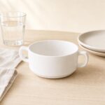 Bulionówka porcelanowa 280 ml kremowa