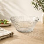 Salaterka szklana ryflowana 22 cm Selena