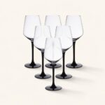 Kieliszki do wina białego 290 ml Rubin Black 6 szt.
