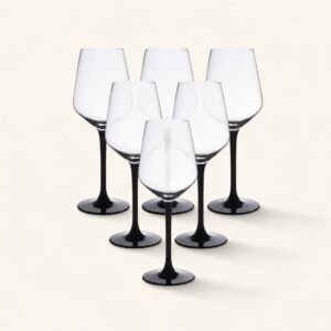 Kieliszki do wina białego 290 ml Rubin Black 6 szt.
