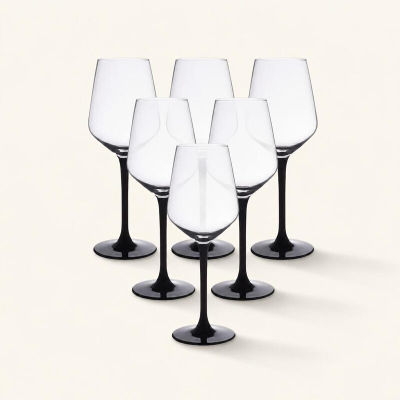 Kieliszki do wina białego 290 ml Rubin Black 6 szt.