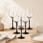 Kieliszki do wina białego 290 ml Rubin Black 6 szt.