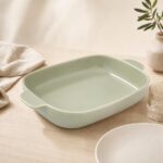 Naczynie ceramiczne do zapiekania 33,5 cm zielone