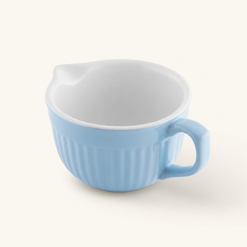 Miska ceramiczna z lejkiem 550 ml błękitna