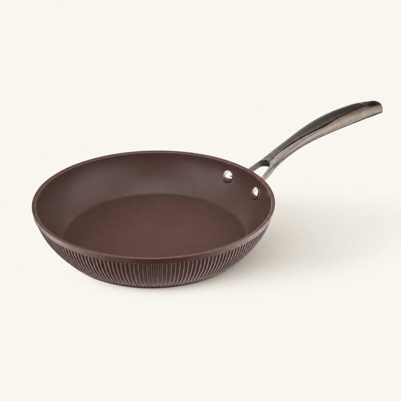 Patelnia aluminiowa 24 cm brązowa