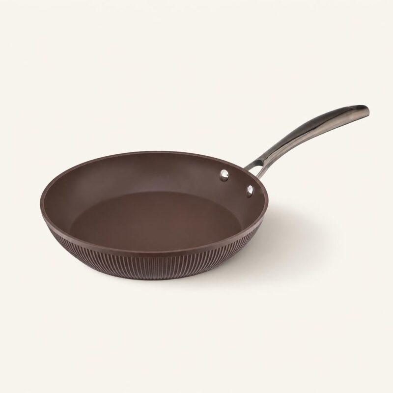 Patelnia aluminiowa 28 cm brązowa