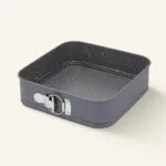 Tortownica kwadratowa z odpinanym rantem 24 cm Non-Stick szara