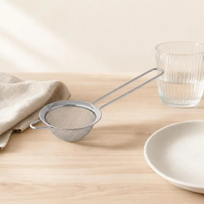 Sitko stalowe 8 cm srebrne