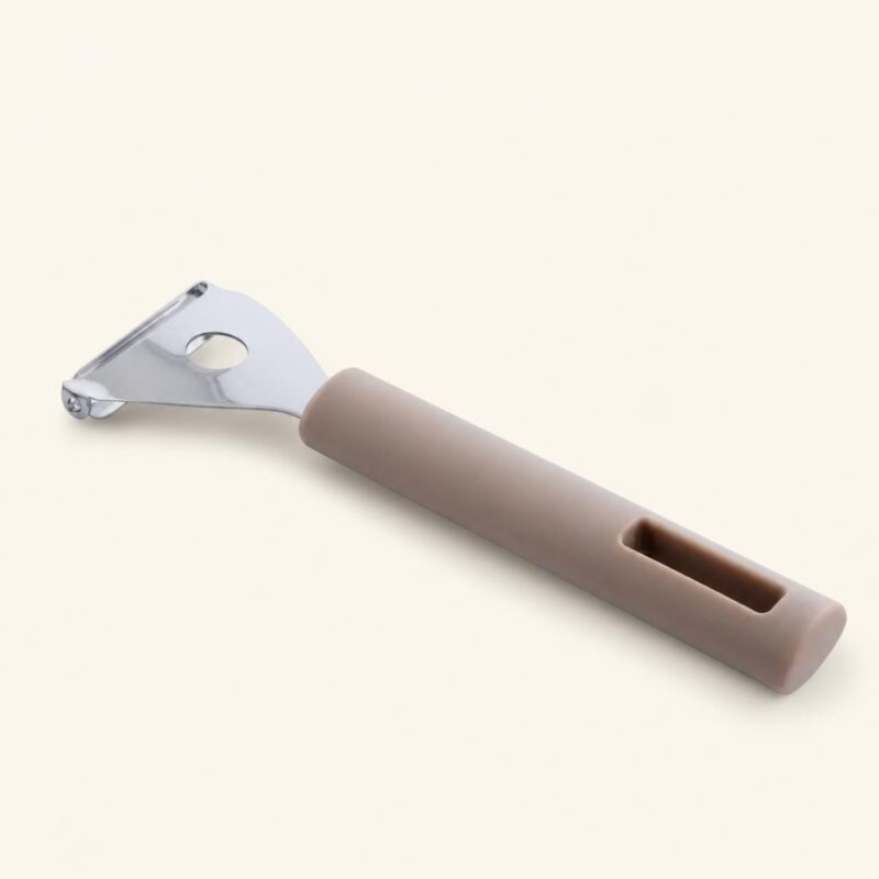 Obierak stalowy poziomy 18 cm taupe