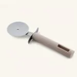 Nóż stalowy do pizzy 21,5 cm taupe