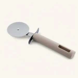 Nóż stalowy do pizzy 21,5 cm taupe