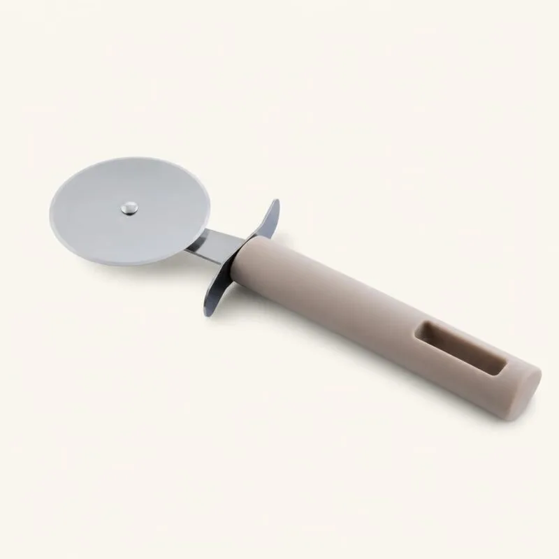 Nóż stalowy do pizzy 21,5 cm taupe
