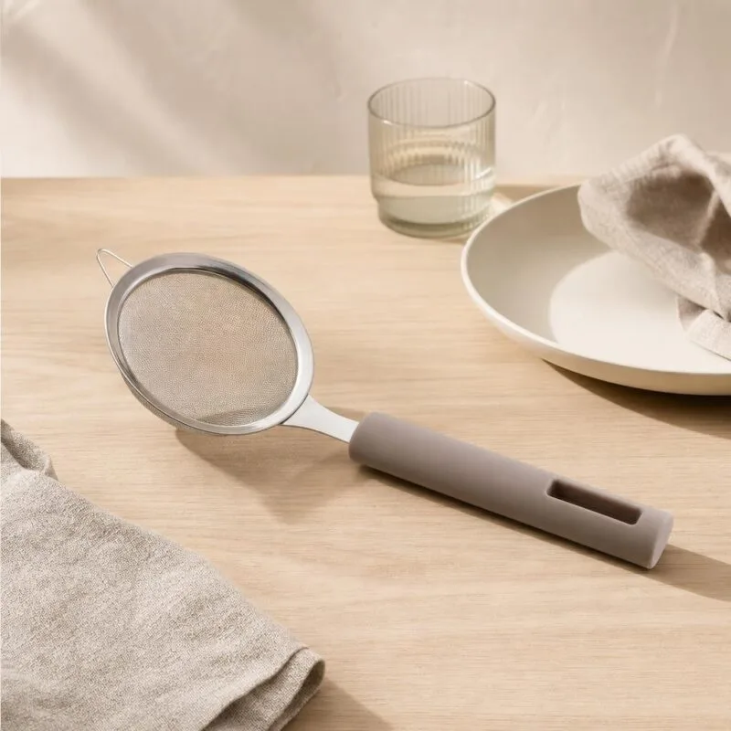 Sitko kuchenne stal nierdzewna 23,5x8,5 cm taupe