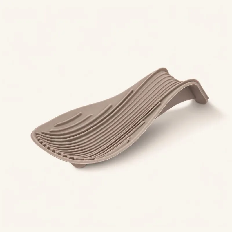 Podstawka silikonowa pod łyżkę 23 cm taupe