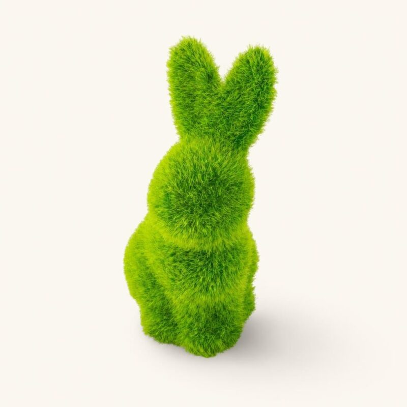 Figurka Zając ceramiczna z trawą 12,5 cm