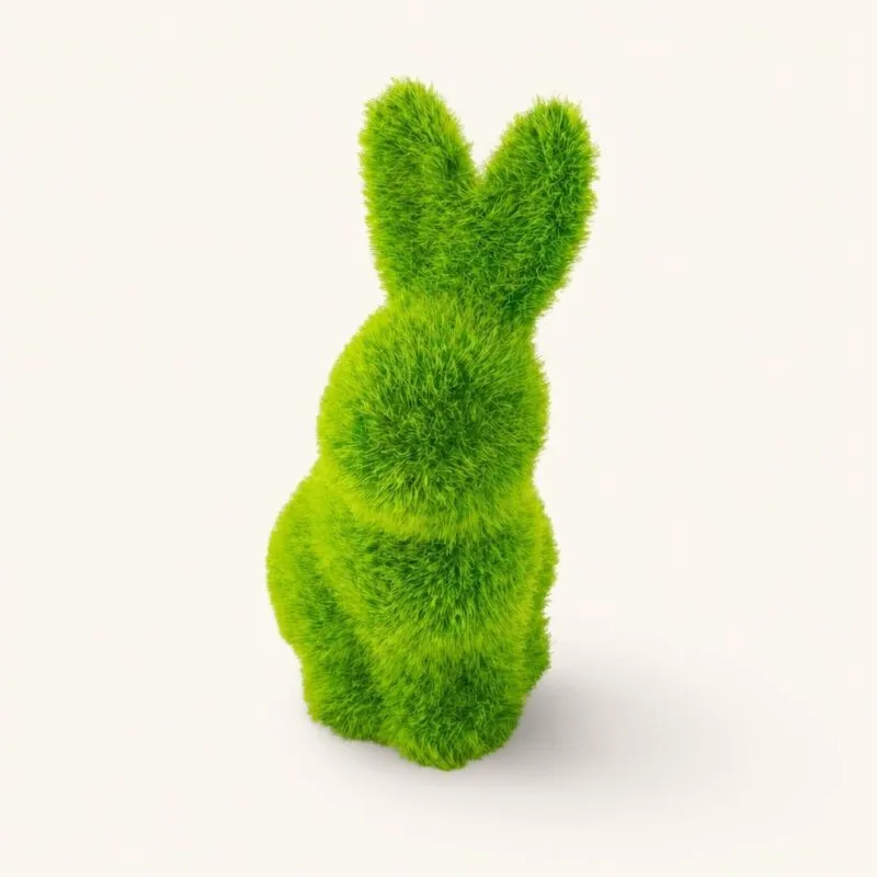Figurka Zając ceramiczna z trawą 12,5 cm