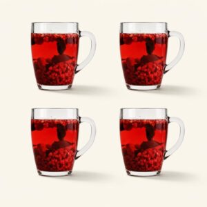 Kubki szklane 365 ml Lava 4 szt.