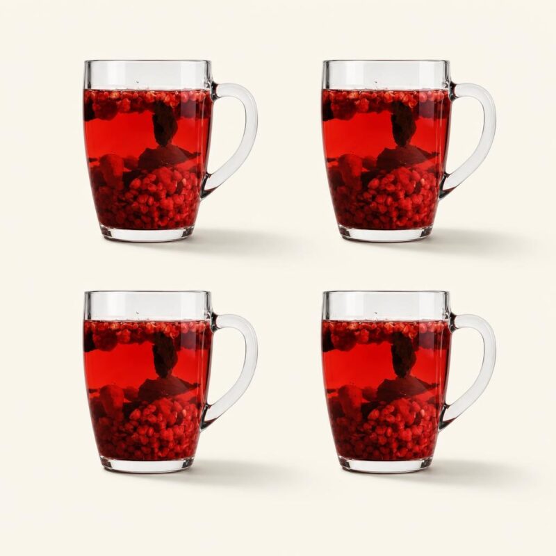 Kubki szklane 365 ml Lava 4 szt.