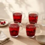 Kubki szklane 365 ml Lava 4 szt.