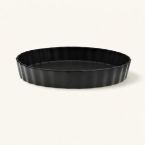Forma do tarty porcelanowa 25 cm czarna