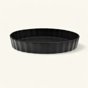Forma do tarty porcelanowa 25 cm czarna