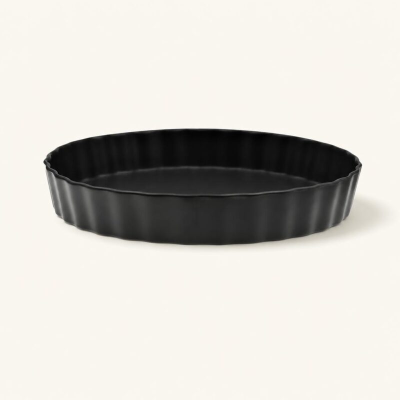 Forma do tarty porcelanowa 25 cm czarna