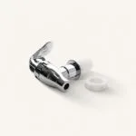 Kranik plastikowy srebrny z uszczelką 18mm